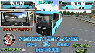 Ashok Leyland Garud 15M Bus Mod For Bussid|New Ashok Leyland Bus Mod For Bus Simulator Indonesia