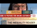 How to Prepare for Online Lectures