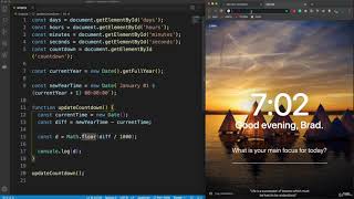 new year countdown using java script ep 3 Create The Countdown