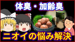 【ゆっくり解説】加齢臭や体臭の悩みが一気に解決！ニオイの問題が解決できるある食材とは？【食と健康のゆっくり解説】