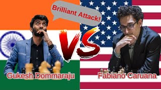 Gukesh Dommaraju VS Fabiano Caruana - Chess Olympiad 2024