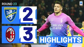 FROSINONE-MILAN 2-3 | HIGHLIGHTS | Jovic turns it around for Milan! | Serie A 2023/24