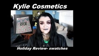 Kylie Cosmetics Holiday Collection  - Limited edition box set review- swatches Part 1