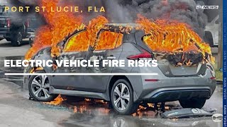 How do electric vehicles catch fire? Why do they require so much water to put out?