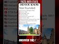 FACTS with STATS 1898 ∆ - Top university founded #shorts #ytshort #facts