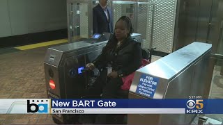 BART Unveils New Fare Gate Aimed At Improving Accessibility, Deter Fare Cheats