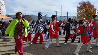 2022.11.20 道の駅 上品の郷 よさこい 演舞 総踊り 『いやさかAKITA』