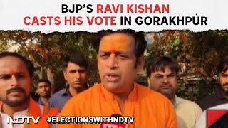 Phase 7 Voting | BJP's Ravi Kishan Casts His Vote In UP's Gorakhpur
