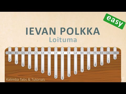 Loituma Ievan Polkka Kalimba Tabs Tutorials Youtube