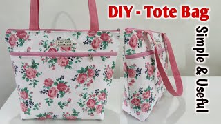 How to make reusable bag at home | How to make handbag | Cloth bag making | DIY Bag | Shopping bags