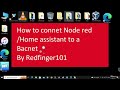 How to connect Node-red / Home-Assistant to a Bacnet