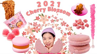 2021 Cherry Blossom Edition for Convenience Store Foods Mukbang 편의점 벚꽃에디션 먹방