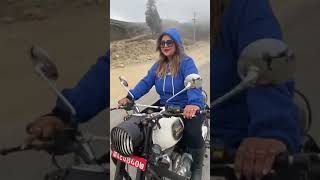 Deepashree Niraula Bullet bike maa Ghumdai gareko viral video #shorts