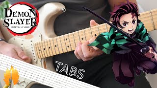 【TABS】Demon Slayer - Kimetsu no Yaiba OP Guitar Lesson \u0026 TABS - LiSA Gurenge -【 鬼滅の刃】紅蓮華OP LiSA