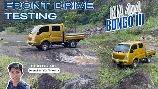 Kia Bongo III 4x4 FRONTDRIVE TESTING in Mountain (Cebuano dialect)