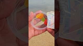 Finding delicious yupi candy on the beach #shorts #shortvideo #viralvideo