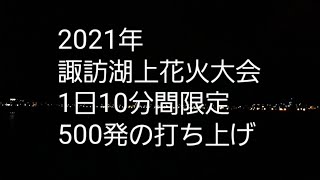 2021年諏訪湖上花火大会(長野県)、2年ぶりの花火大会は数日間に分けて1日に500発の打ち上げ