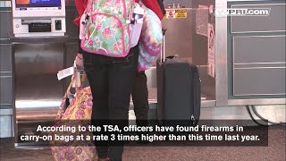 VIDEO NOW: Gun seizures up at airports nationwide