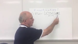 Video #10: X-Values at which f is not Continuous