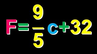 How to Solve F=9/5C+32 for C (Temperature Conversion Equation) 📈