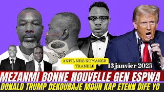 BONNE NOUVELLE SE KE KONTAN TOUT KOTE ,HAITI TRANBLE MATEN AN