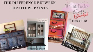Ten Minute Tuesday's W/ CrysDawna | Different Kinds Of Furniture Paint -Episode 40