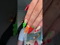 fruit salad nail tour 🍒🍊🍋🍋‍🟩🫐🍇 asmr