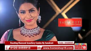 Homeshop18.com - Dazzling Diamond Jewellery Combo By Sanskruti