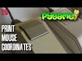 PYGAME Print mouse coordinates - Python game development