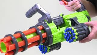 Dart Zone V-Twin Motorized Gatling Belt Blaster