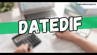How to Count Days, Months, or Years Between Dates in Excel | DATEDIF Function