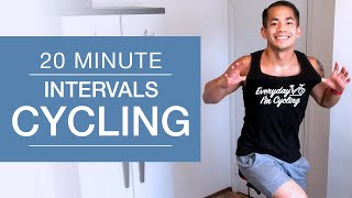 🚴 Indoor Cycling Workout Intervals at Home | 20 Minute Virtual Spin Class