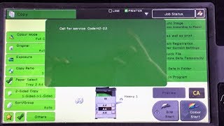 How to Clear H2-02 Error Code on Sharp MX-2610N/MX-3110N/mx-3610n