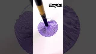 Super Relaxing Art😱 One Stroke Painting 😃🌈                  #shorts #art #drawing