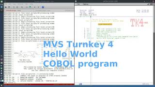 MVS Tk V4 COBOL Hello World Program