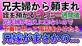 【感動する話】兄から頼まれ姪を預かることになった。→兄夫婦が迎えに来ないので電話したら兄嫁のひと話に驚愕…泣