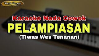 PELAMPIASAN (Tiwas Wes Tenanan) KARAOKE LIRIK LAGU JAWA NADA COWOK || KOPLO VERSION