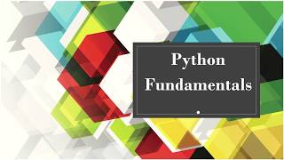Python Fundamentals including Character Set and Programming Tokens Day 3.