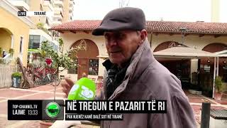 Në tregun e Pazarit të Ri/ Pak njerëz kanë dalë sot në Tiranë