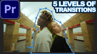 5 Levels of Video Editing Transitions in 5 Minutes! (Adobe Premiere Pro CC Tutorial)
