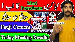 PSX | Mari Petroleum Analysis | Cement Sector Analysis | Fauji Cement Analysis | FABL | PIBTL