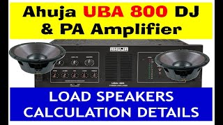Ahuja Uba 500 Pa Dj Amplifier With Ahuja Srx 500 Speaker
