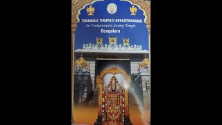 BENGALURU  VAYYALI KAVAL  TTD SRI VENKATESHWARA TEMPLE  BALALAYAM, MAHA SAMPROKSHANA UTSAVAM