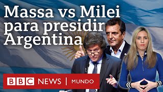 Quiénes son Sergio Massa y Javier Milei, los candidatos que se disputan la presidencia de Argentina