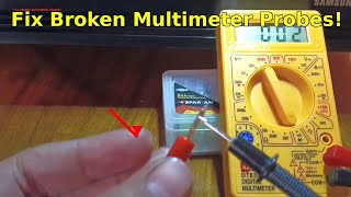 Digital Multimeter|| Broken Probes|| Repair At Home ||