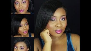 Full Face using Sacha Cosmetics Makeup ft Pure Jewel Highlight and Lip Liner