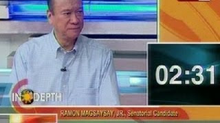 NTG: News to Go In Depth: Ramon Magsaysay, Jr., senatorial canididate