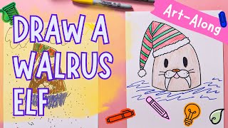 Art Along | How to Draw a Walrus Elf