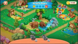 Wildscapes AREA 4 Part 5 GRIZZLY BEARS (FULL MOVIE Story Playthrough) 🐘🙈 | SKILLGAMING ✔️