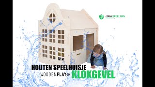 Houten Speelhuisje | Woodenplay - Speelhuis Klokgevel